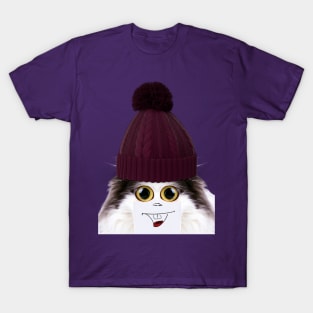 FUNNY CAT - HAT WOOL T-Shirt